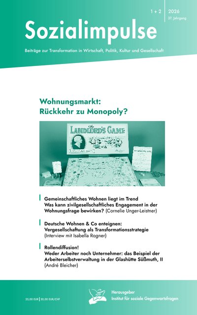 Cover Sozialimpulse 2026 Heft 1+2